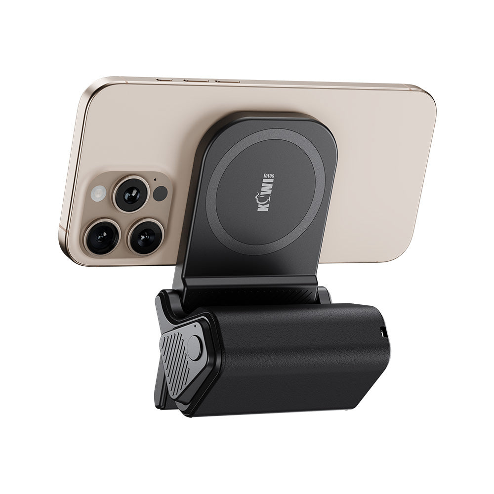 K02 Magnetic Assist For Smartphone Camera Grip and Stand With Remote Control — black