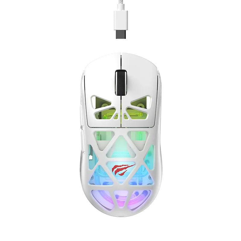 Gamenote Tri-Mode Gaming Mouse MS1044WB Havit — white