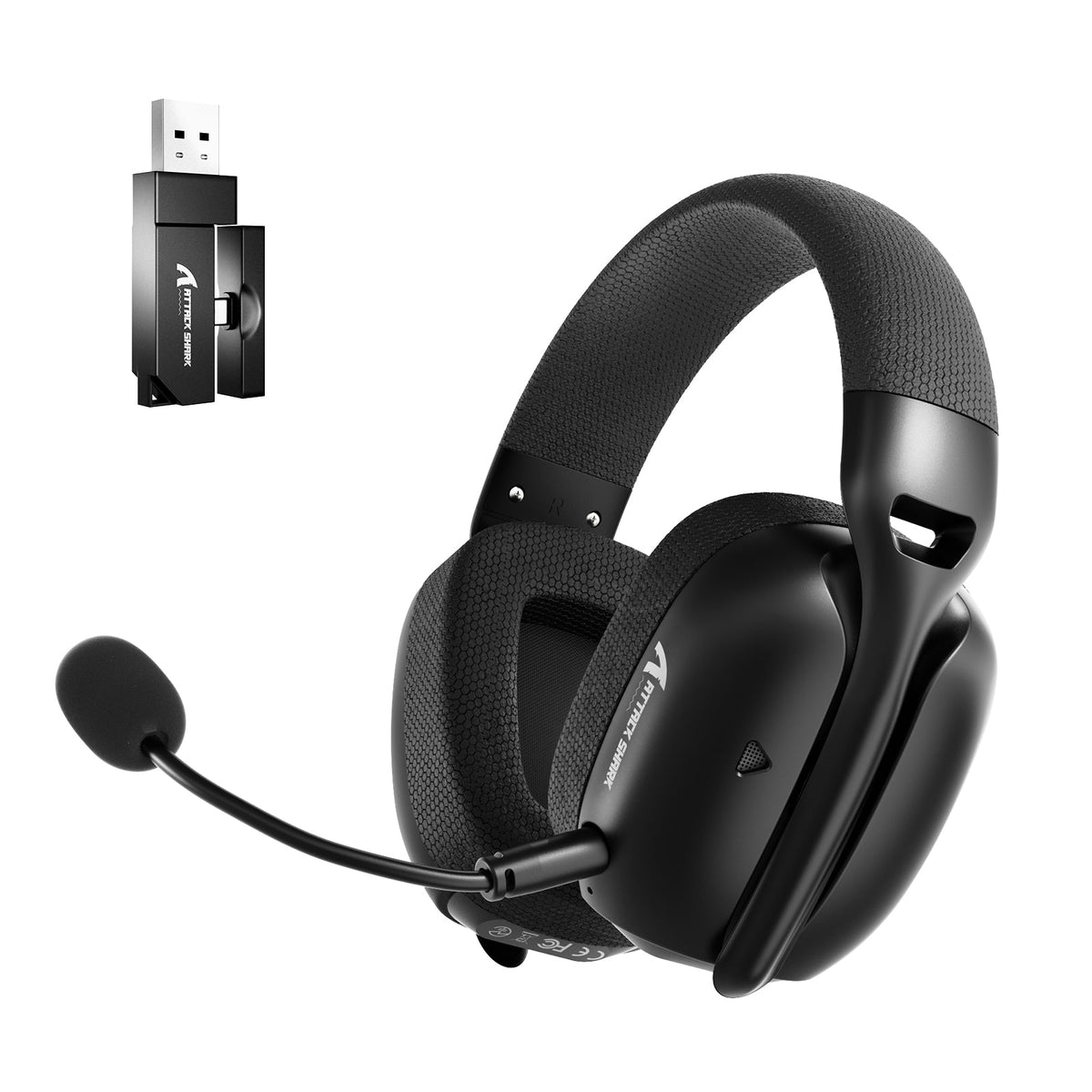 L80 Pro Attack Shark — black