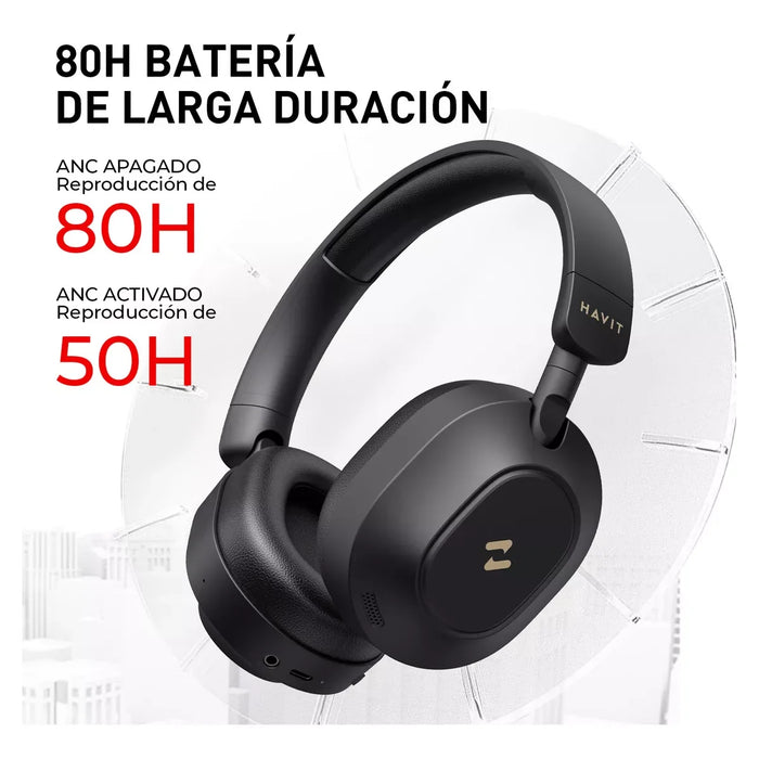 Active Noise Cancelling Bluetooth Headphone Life NC01H Havit — black