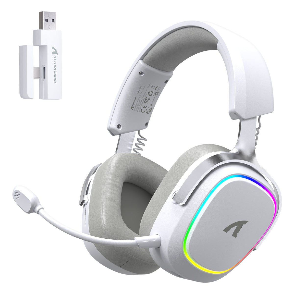 G800 Attack Shark — white