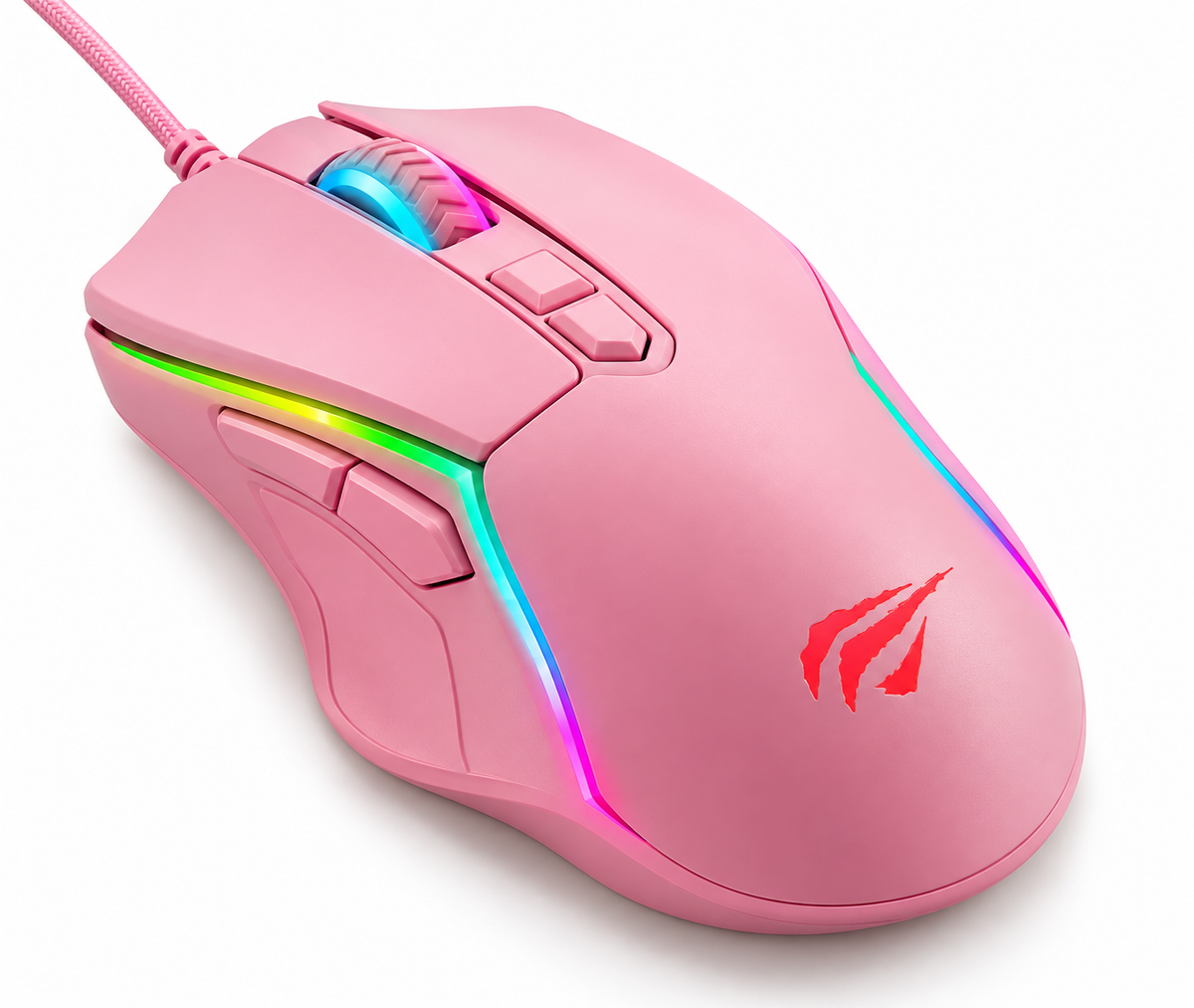 Gamenote RGB Backlit Programmable Gaming Mouse MS1026 Havit Pink Taboo Edition product image