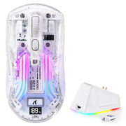 X2 Pro Attack Shark — White Transparent