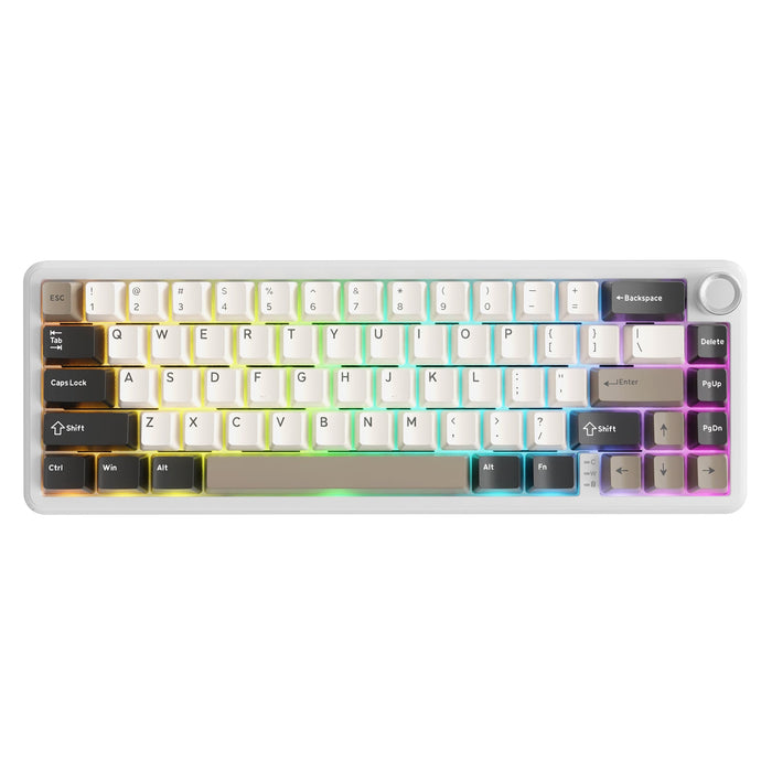 X66RGB Attack Shark — cheese-white