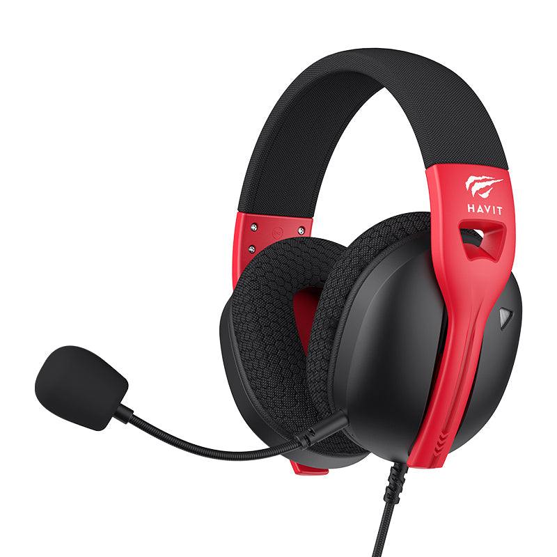 Gamenote Fuxi-H5d 3.5MM Gaming Headphones Havit — red