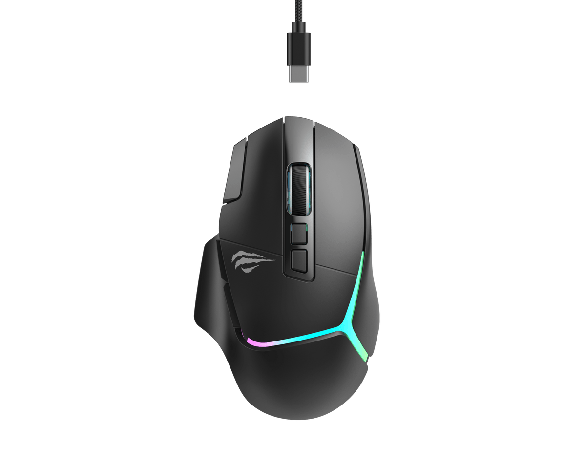 Gamenote Tri-Mode Gaming Mouse MS967WB Havit — white