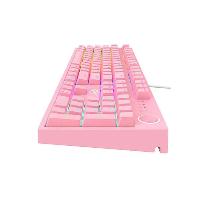 RGB Backlit Gaming Mechanical Keyboard KB871L Havit Pink Taboo Edition product image