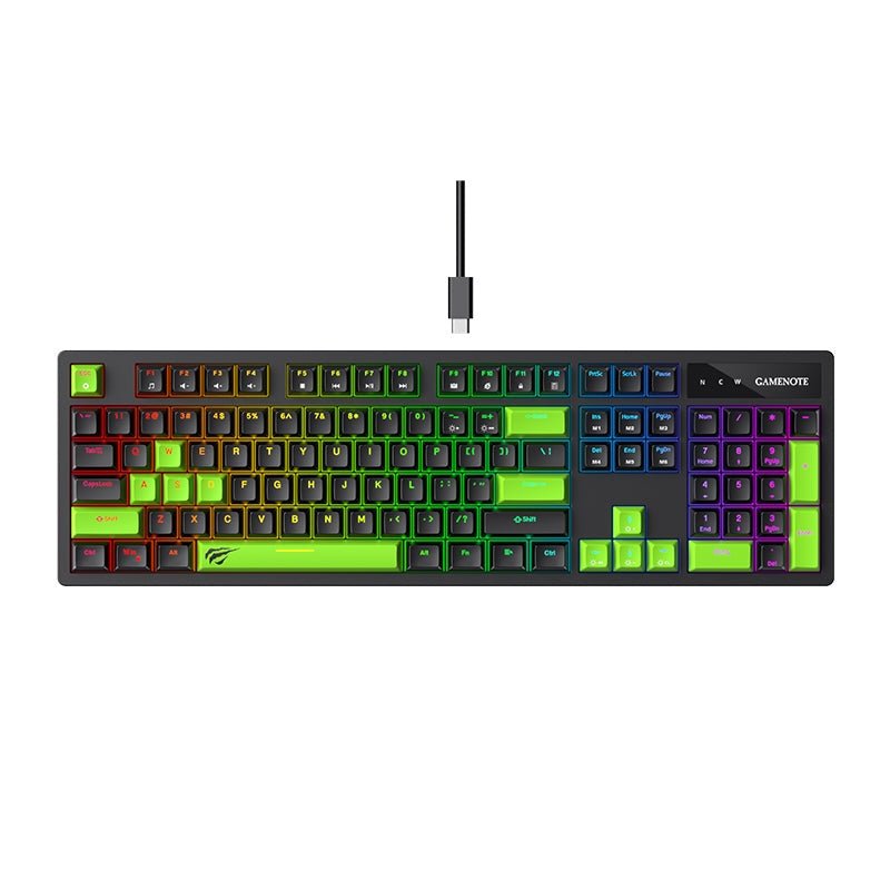 Gamenote RGB Backlit 104 Keys Mechanical Gaming Keyboard KB893L Havit product image