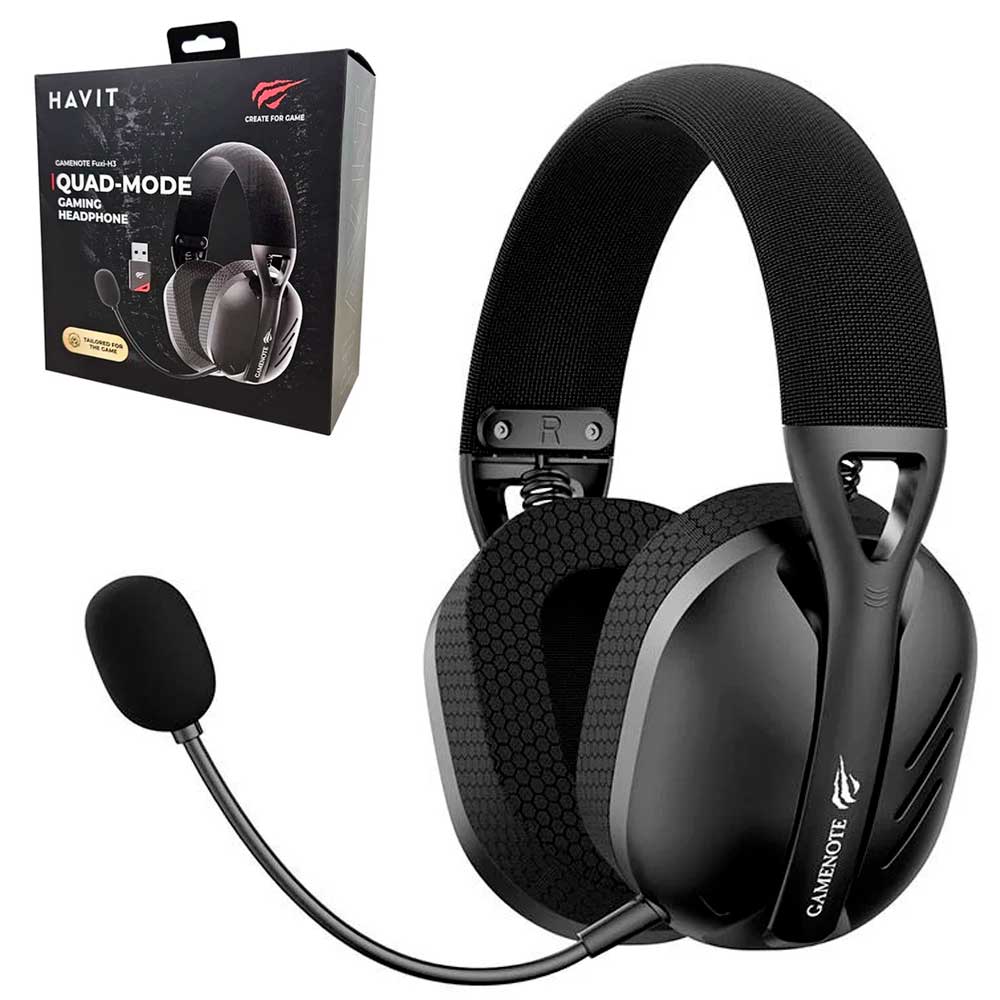 Gamenote Fuxi-H3 Quad-Mode Gaming Headphone Havit — black
