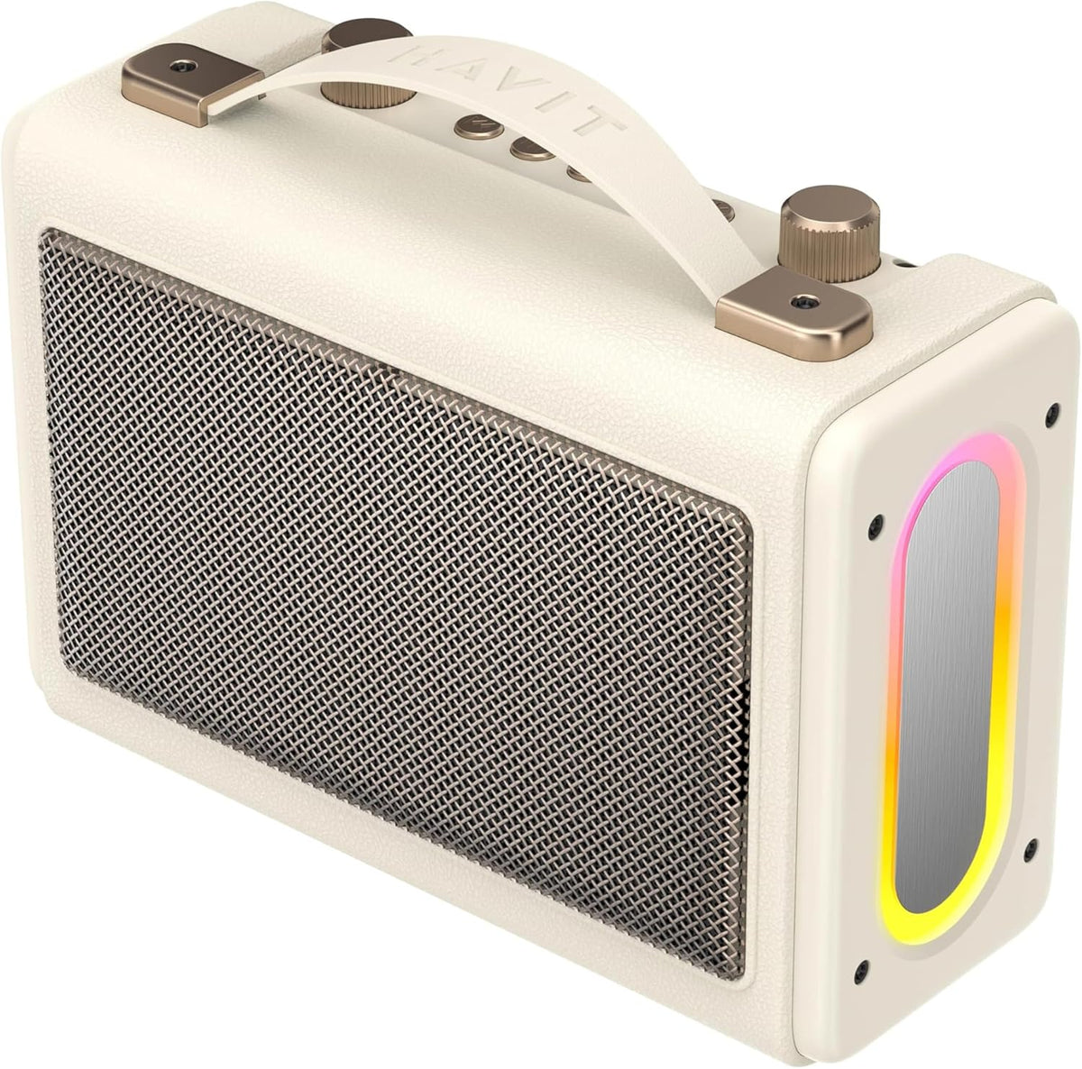 Retro Portable Karaoke Bluetooth Speaker SK823BT - Two Mic Havit — white